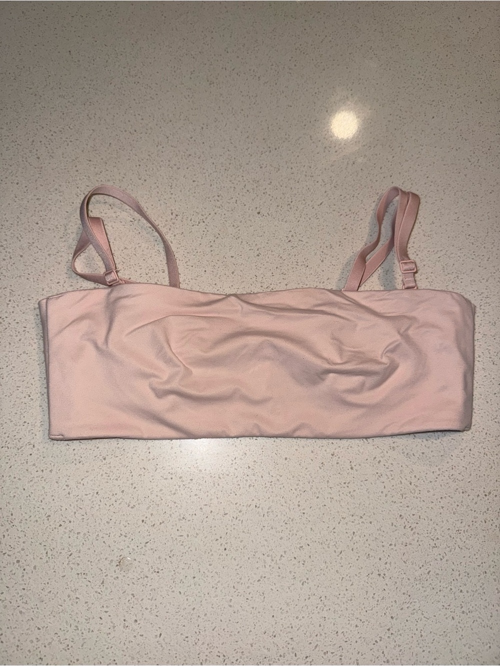 Aerie SMOOTHEZ Lightly Lined Bandeau Bralette Light Pink 34B